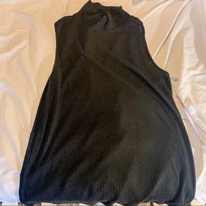 Torrid black sleeveless turtle neck